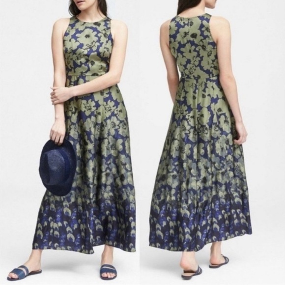 Banana Republic Floral Maxi Dress, size 4 - Picture 5 of 7